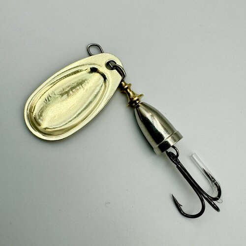 Набор из 5 блесен Super Vibrax 5 золото для рыбалки на окунь, щуку, голавль, берш, судак