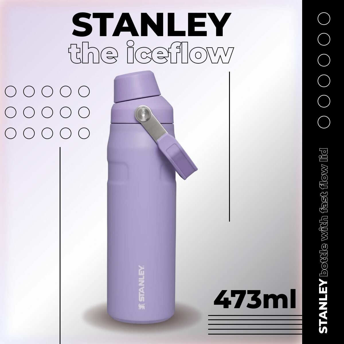 Термобутылка STANLEY ICEFLOW BOTTLE WITH FAST FLOW LID 0,47L