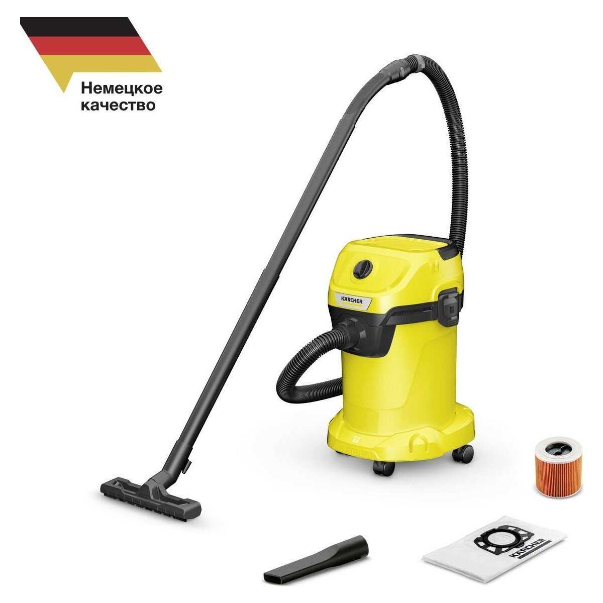 Пылесос сетевой KARCHER WD 3 V-19/4/20 (1.628-107.0)