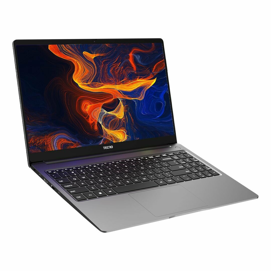 Ноутбук Tecno MEGABOOK T1 15.6' (AMD R5-5560U, RAM 16 ГБ, SSD 512 ГБ, WIN 11), Серый
