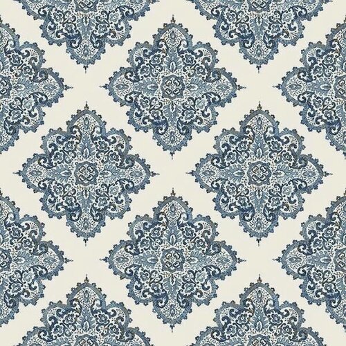 Изображение товара Обои Aura Indo Chic G67368 B; 0,53х10,05 м. , флизелин , синий