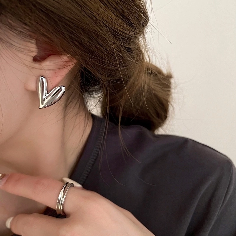 Серьги, серебристый — фото 1