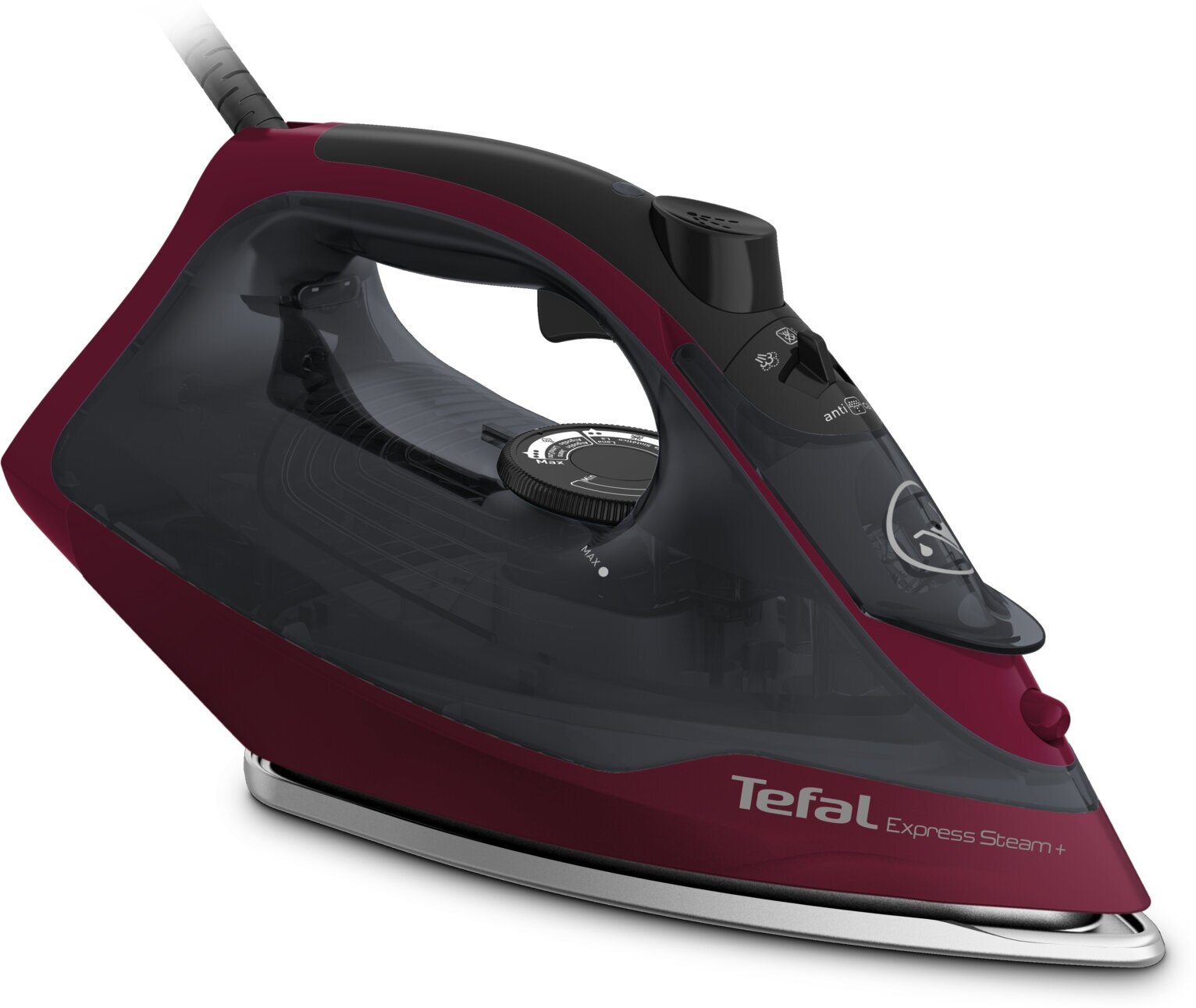 Утюг Tefal Express Steam FV2846E0 2400Вт черный/бордовый