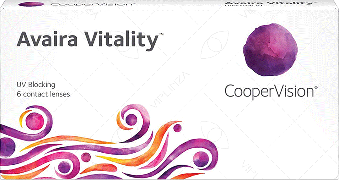 Контактные линзы CooperVision Avaira Vitality, 6 шт, D -6.0 \ BC 8.4, диаметр 14.2 мм — фото 1