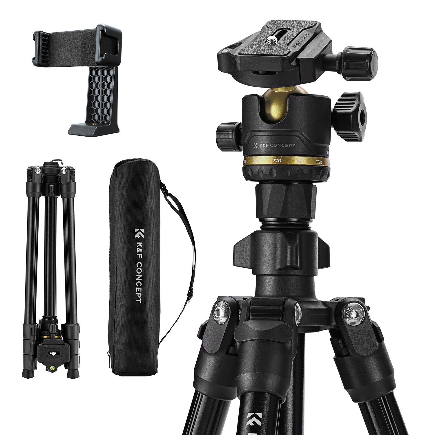 Штатив K&F Concept K234A3 + BH-36 KF09.149