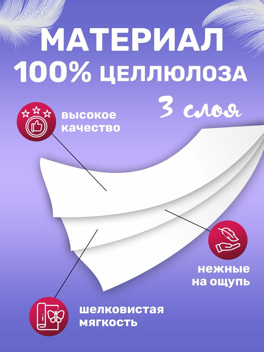 Изображение Носовые платочки Papia Набор арома 3-х слойные бумажные 10 платочков*10шт