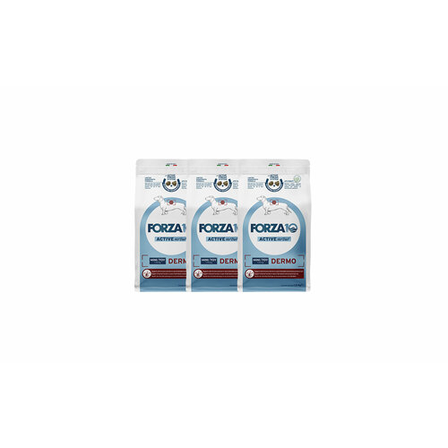 Forza10 Active Vet Diet Dermo Mini/Toy сухой корм для собак мелких пород с патологиями кожного покрова - 1,5 кг х 3 шт.