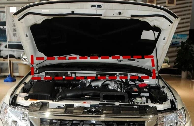 Резиновое уплотнение для капота Pajero 4th 5902A016 V90, уплотнительная лента для капота Montero Weatherstrip для Shogun V80 2007-2020 3 для дизельного топлива, 1 шт, rear 5902A054