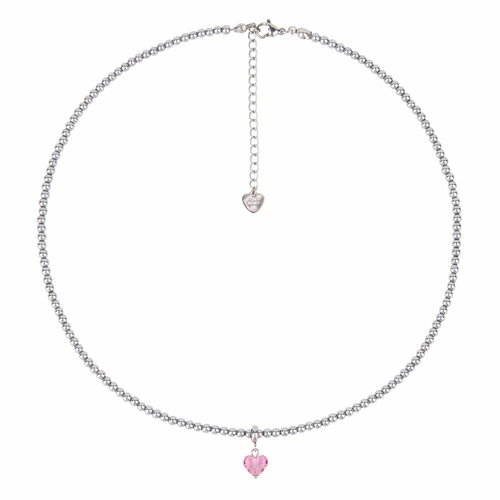 Колье Oh Mary Did, кристаллы Swarovski, длина 44 см, серый металлик