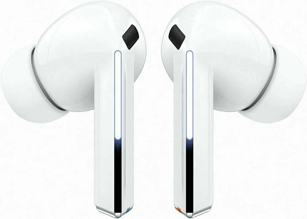 Беспроводные Bluetooth-наушники Galaxy Buds 3 Pro с шумоподавлением, измененным дизайном и удобной посадкой, Белый — фото 1