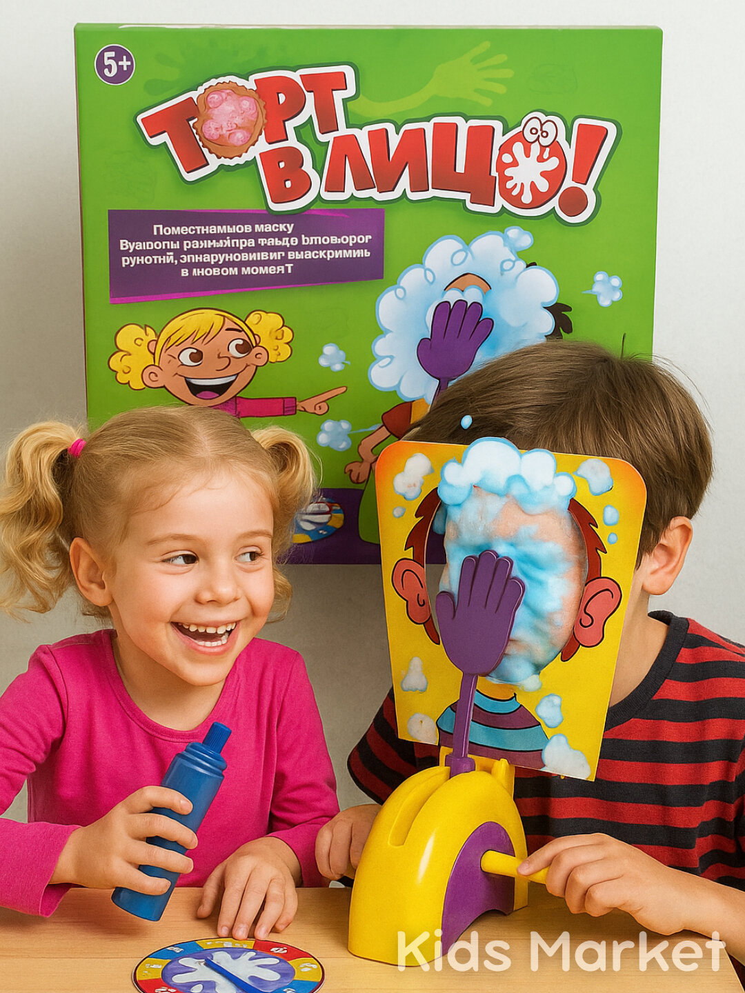 Настольная игра для всей семьи Торт в лицо, игра для компании, вечеринок — фото 1