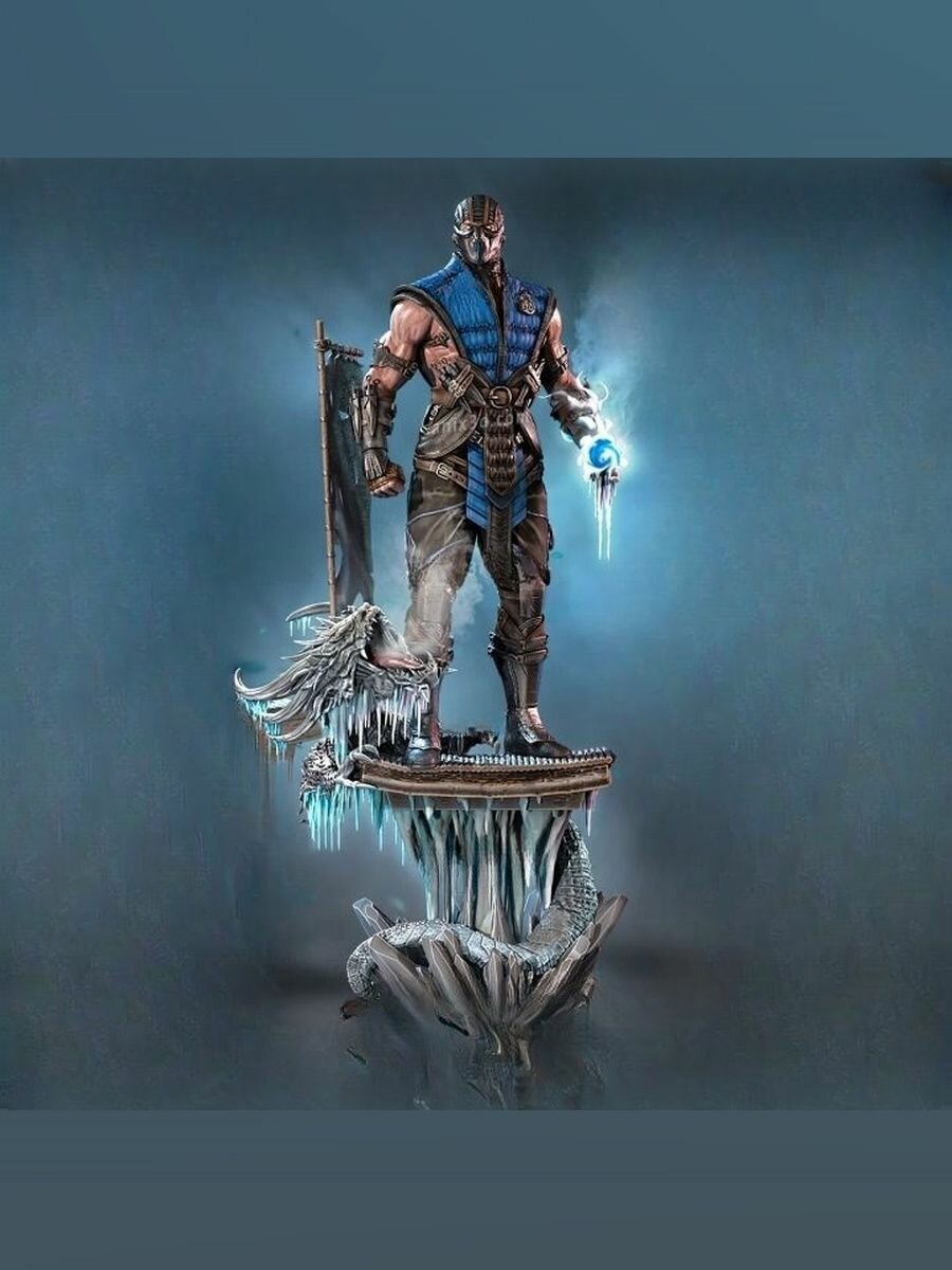 Фигурка под покраску Sub Zero Mortal Kombat / Саб-зеро Мортал Комбат, масштаб-1:12, 20 см.