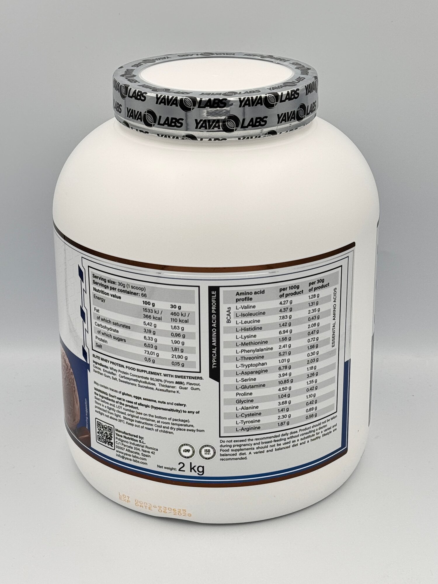 Yava Labs Whey 2kg chocolate протеин ява лабс шоколад для мышц — фото 1