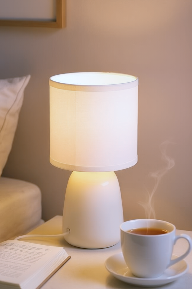 Настольный светильник декоративный Е14 IP20 интерьерный  кабель 13 метра