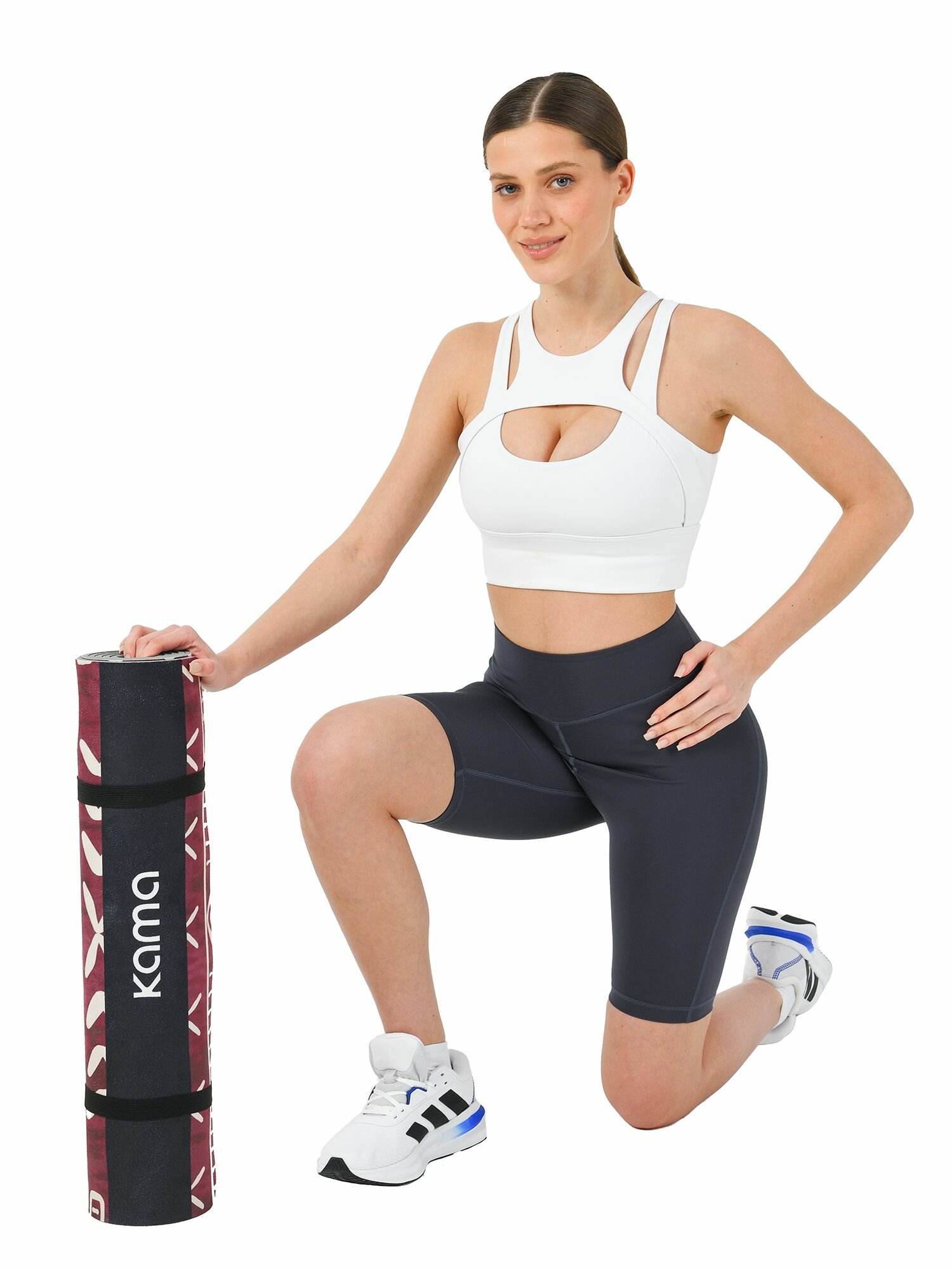 Коврик для йоги и фитнеса, 6 мм, Kama / COVER — фото 1