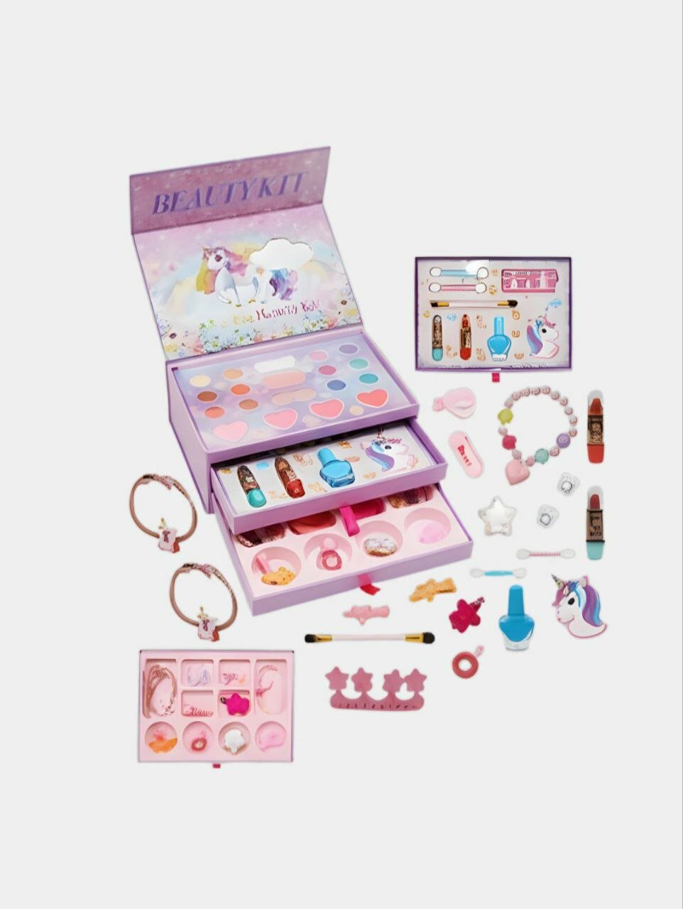Набор детской декоративной косметики, для девочек двух етажни набор