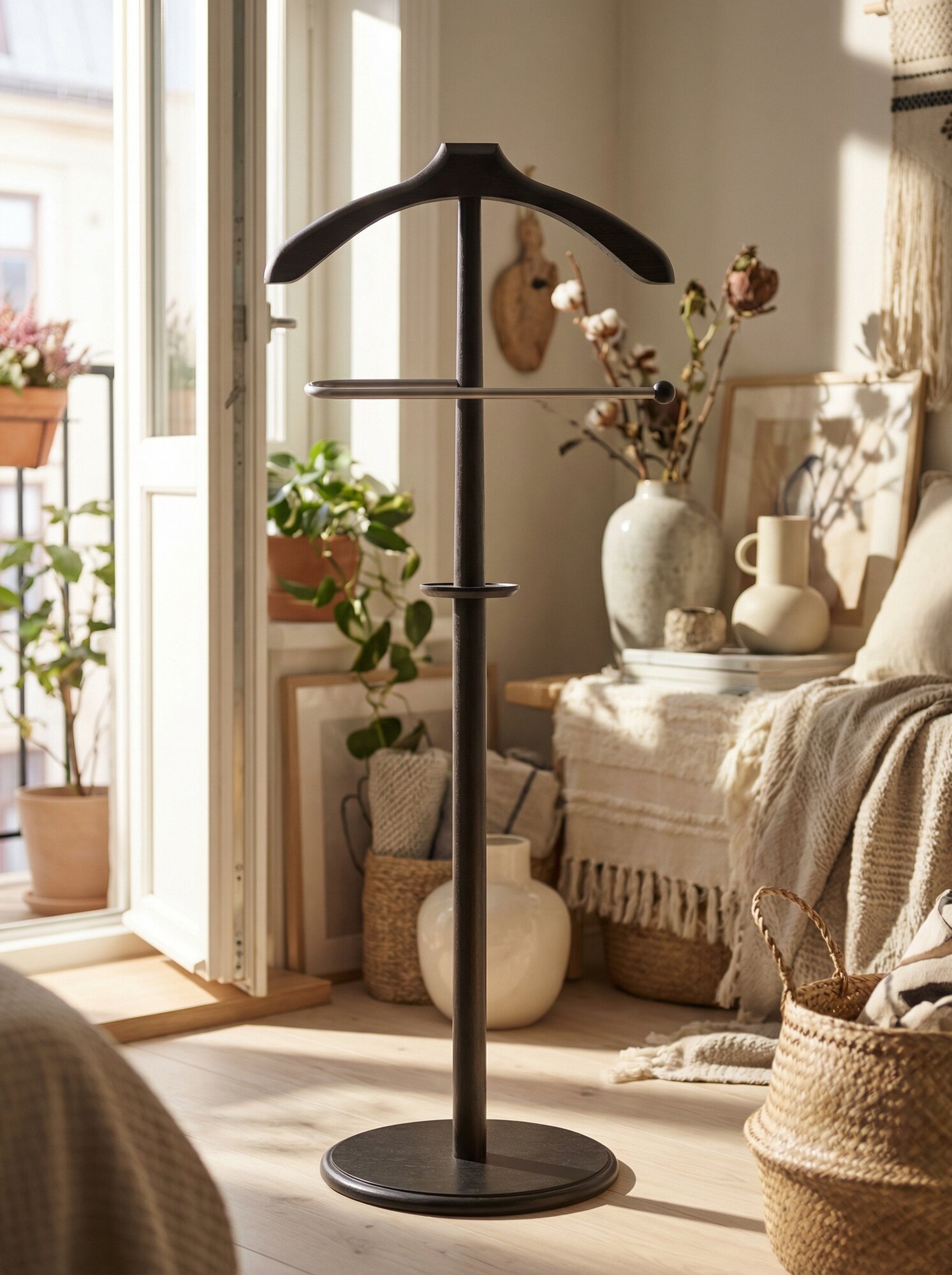 Вешалка - стойка костюмная IFERS для одежды напольная В 25Н цвет венге