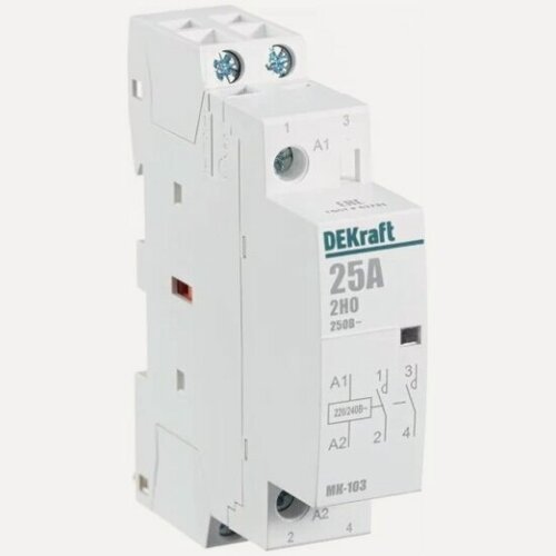 Изображение товара Контактор модульный Dekraft МК-103 2НО 25А 230В, 18064DEK