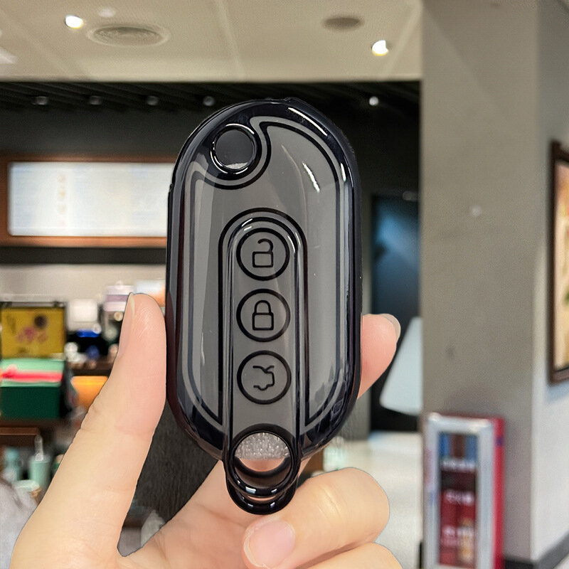 2022 Новый чехол для ключей Wuling Miniev Game Boy C-модель черная кромка серый одинарный - мини-авто аксессуар