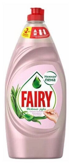 Средство Fairy Нежные руки Розовый жасмин и алоэ вера для мытья посуды 900 мл (2 шт)