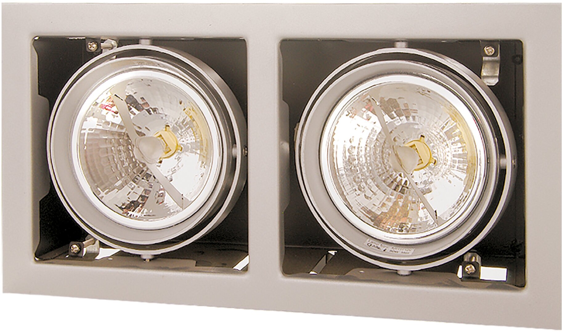 Встраиваемый светильник Lightstar Cardano 214127, DR111, 150Вт, кол-во ламп:2шт, Серый