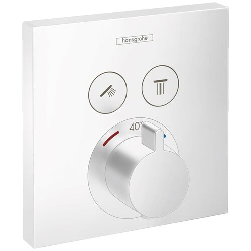 Термостат для ванны Hansgrohe ShowerSelect на 2 потребителя 15763700 запорно переключающий вентиль hansgrohe showerselect trio quattro 15764000