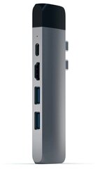 USB-хаб Satechi Aluminum Thunderbolt 3 Pro Hub Adapter with Ethernet (2xUSB 3.0, USB Type-C, RJ-45, HDMI, micro-SD), Серый Док-станция ST-TCPHEM