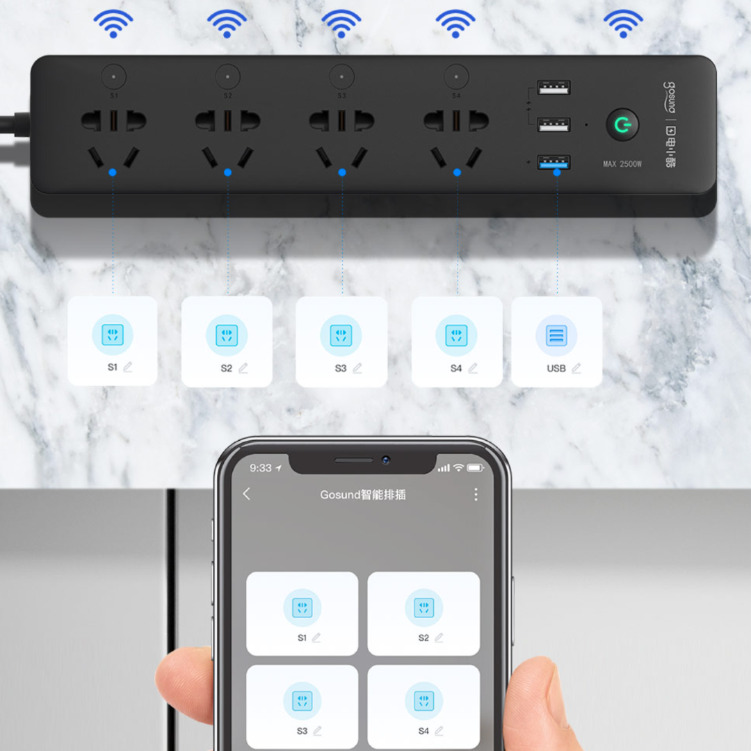 Умный удлинитель Xiaomi Gosund Smart Power Strip USB (Белый CP5) CN - фотография № 7