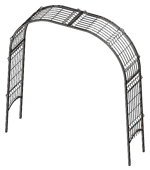 Арка садовая для вьющихся растений, универсальная - разборная, оцинкованная 3Д. 250 х 215 х 50 см. - фотография № 10