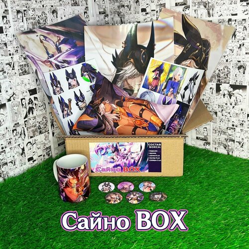 Аниме (anime) бокс Подарочный набор Сайно (Cyno) из игры Genshin Impact / Геншин Импакт с Подушкой (32х19х13 см) аниме anime бокс подарочный набор сайно box из игры genshin impact геншин импакт