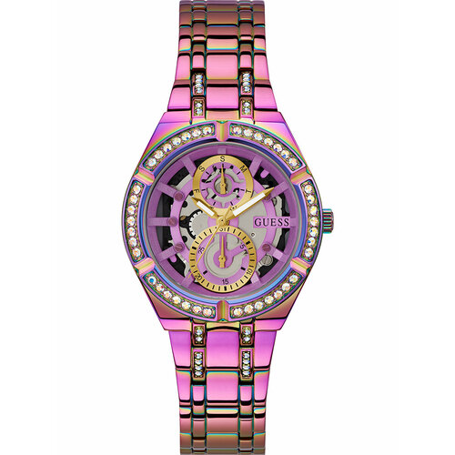 фото Наручные часы guess женские наручные часы guess gw0604l4, золотой, фиолетовый