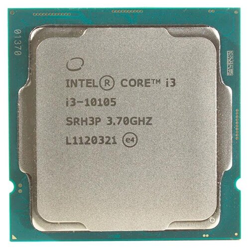Процессор Intel Core i3-10105 LGA1200, 4 x 3700 МГц, OEM процессор intel core i3 10100 tray без кулера comet lake s 3 6 4 3 ггц 4core uhd graphics 630 6мб 65 вт s 1200 cm8070104291317