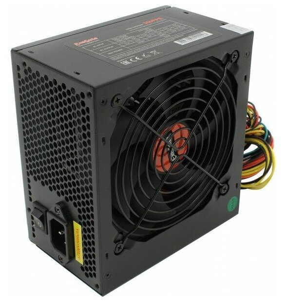 Блок питания 350W ExeGate 350PPE, ATX, PC, black, APFC, 12cm, 24p+4p, PCI-E, 5*SATA, 3*IDE, FDD + кабель 220V в комплекте