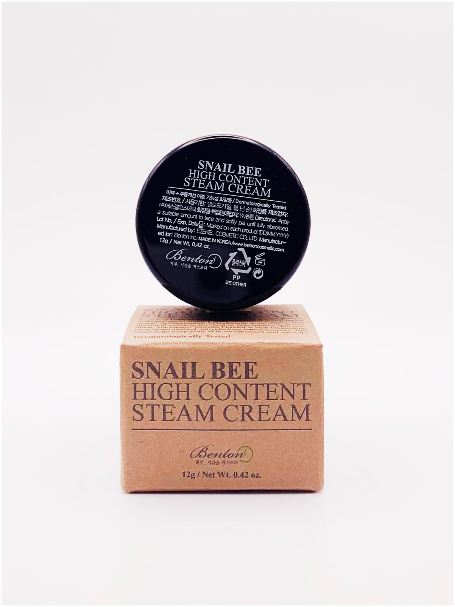 Benton snail bee cream high content steam крем с муцином улитки и пчелиным ядом фото 6