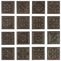 Керамическая плитка, вставка Azulejos Borja Taco metalico 8х8 см