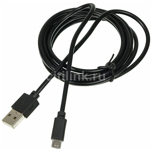 Кабель USB Digma USB A (m) micro USB B (m) 2м чёрный кабель usb 2 0 a m microusb b m 1 2м exegate ex169532rus