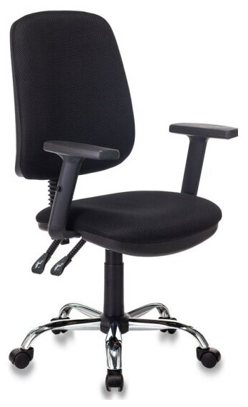 Кресло офисное Бюрократ T-620SL/BLACK черный TW-11 крестовина хром