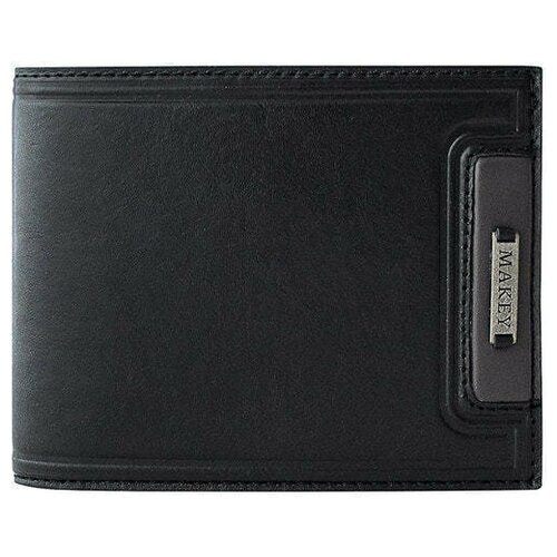 фото Кошелек из натуральной кожи. black | чёрный макей