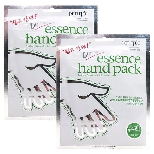 Petitfee Маска-перчатки для рук Dry Essence Hand Pack, 27 мл маска перчатки для рук смягчающая melting essence hand pack 1пара