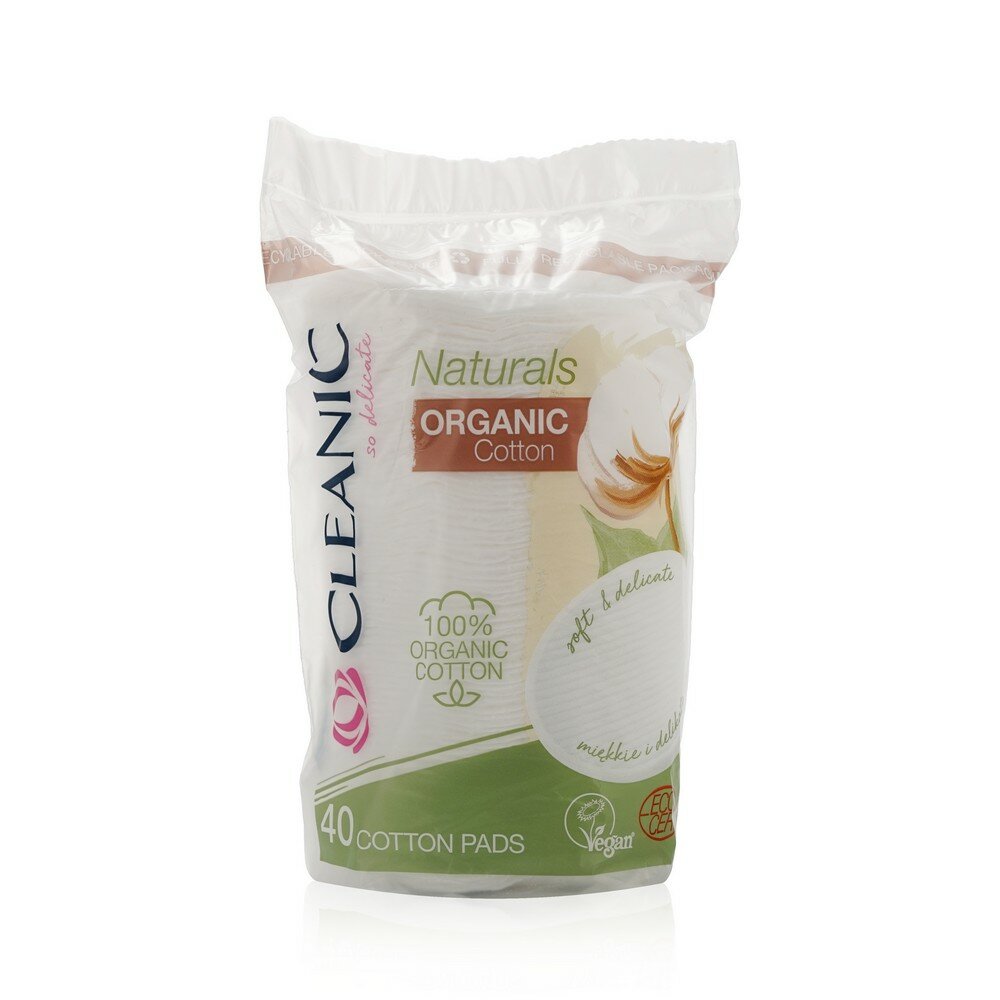 Ватные диски Cleanic Naturals Virgin Cotton, 40 шт. - фото №4