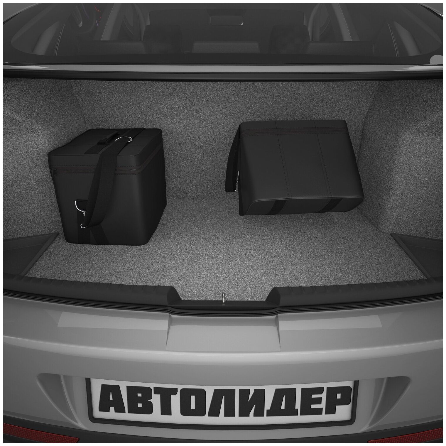 Автомобильная сумка органайзер для ВАЗ 2115 (VAZ 2115) чёрный-чёрный - фотография № 5