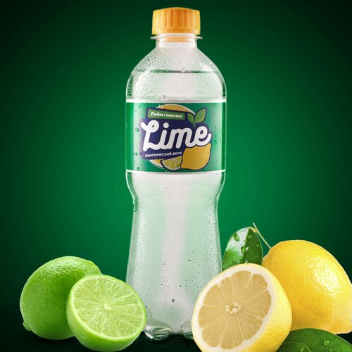 Напиток безалкогольный сильногазированный N-Lime 12*0,46л