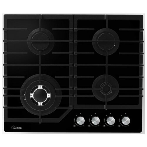 Поверхность газовая MIDEA MG645TGB черный стекло чугун WOK гк 1892000₽