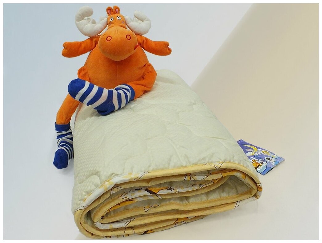 Одеяло детское всесезонное стеганное "Забавная овечка" - фотография № 6