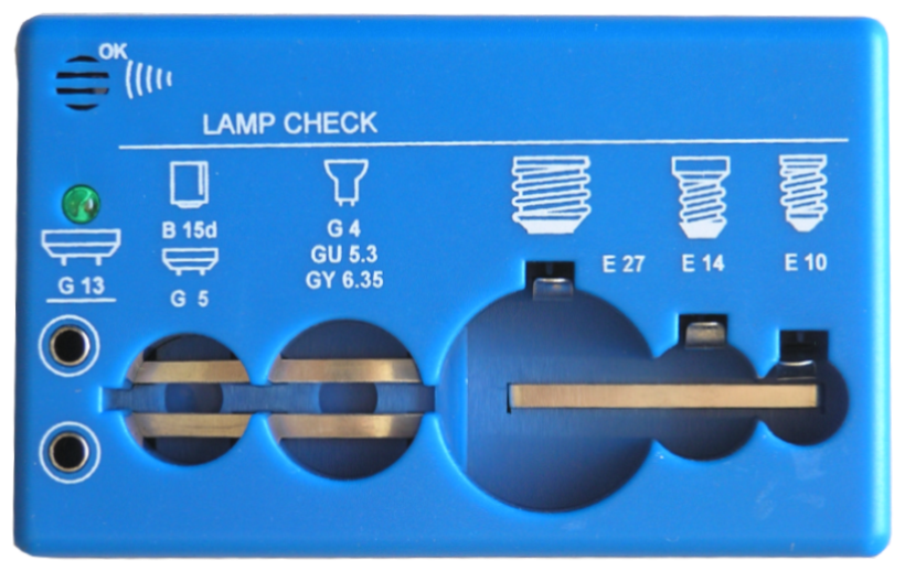Тестер для ламп, 220В, цвет синий