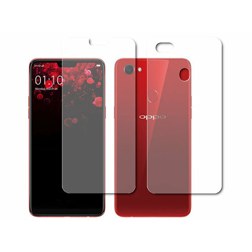 Гидрогелевая пленка LuxCase для Oppo F7 0.14mm Front and Back Transparent 87660 пленка защитная гидрогелевая krutoff для oppo f7 youth задняя сторона лофт кирпич