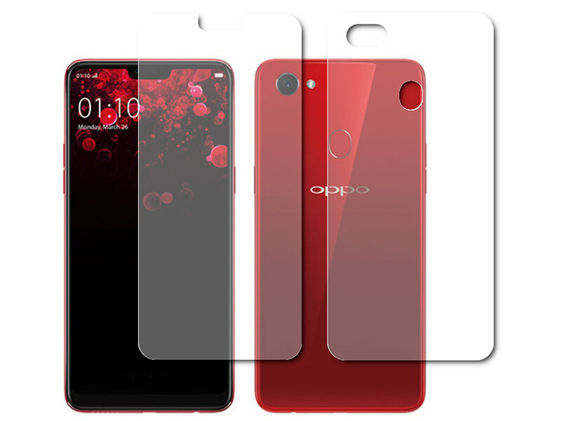 Гидрогелевая пленка LuxCase для Oppo F7 0.14mm Front and Back Transparent 87660 - фото №8