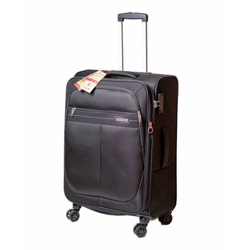 Чемодан American Tourister 2019903, 108 л, размер L, черный чемодан american tourister bon air 57 5 л красный