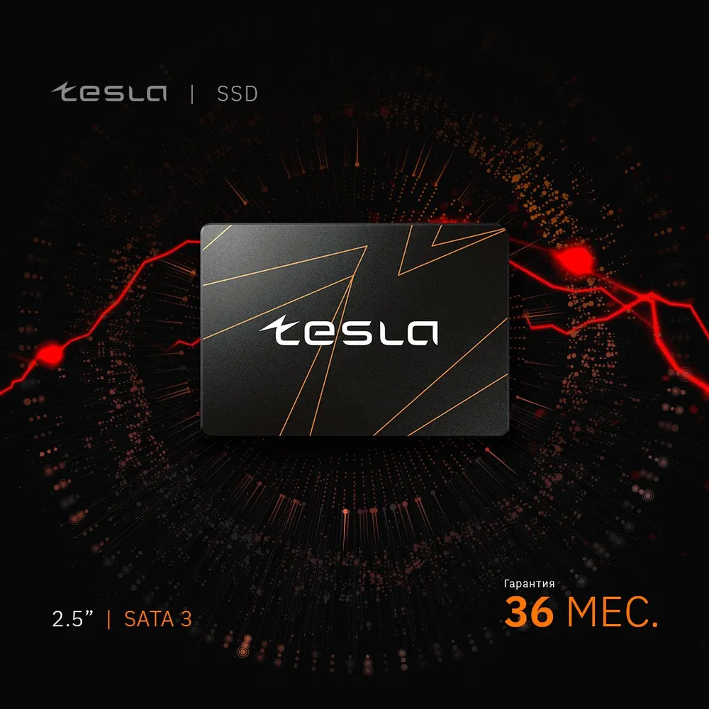 Твердотельный накопитель Tesla 2 ТБ SATA SSDTSLA-2TBS3