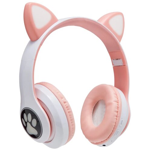 Беспроводные наушники с кошачьими ушками светящиеся Блютуз наушники с рисунком кошачьи лапки Игровые bluetooth наушники с микрофоном 51500₽